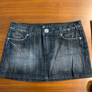 Cutest grey denim Marciano mini skirt